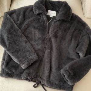 Faux fur jacket